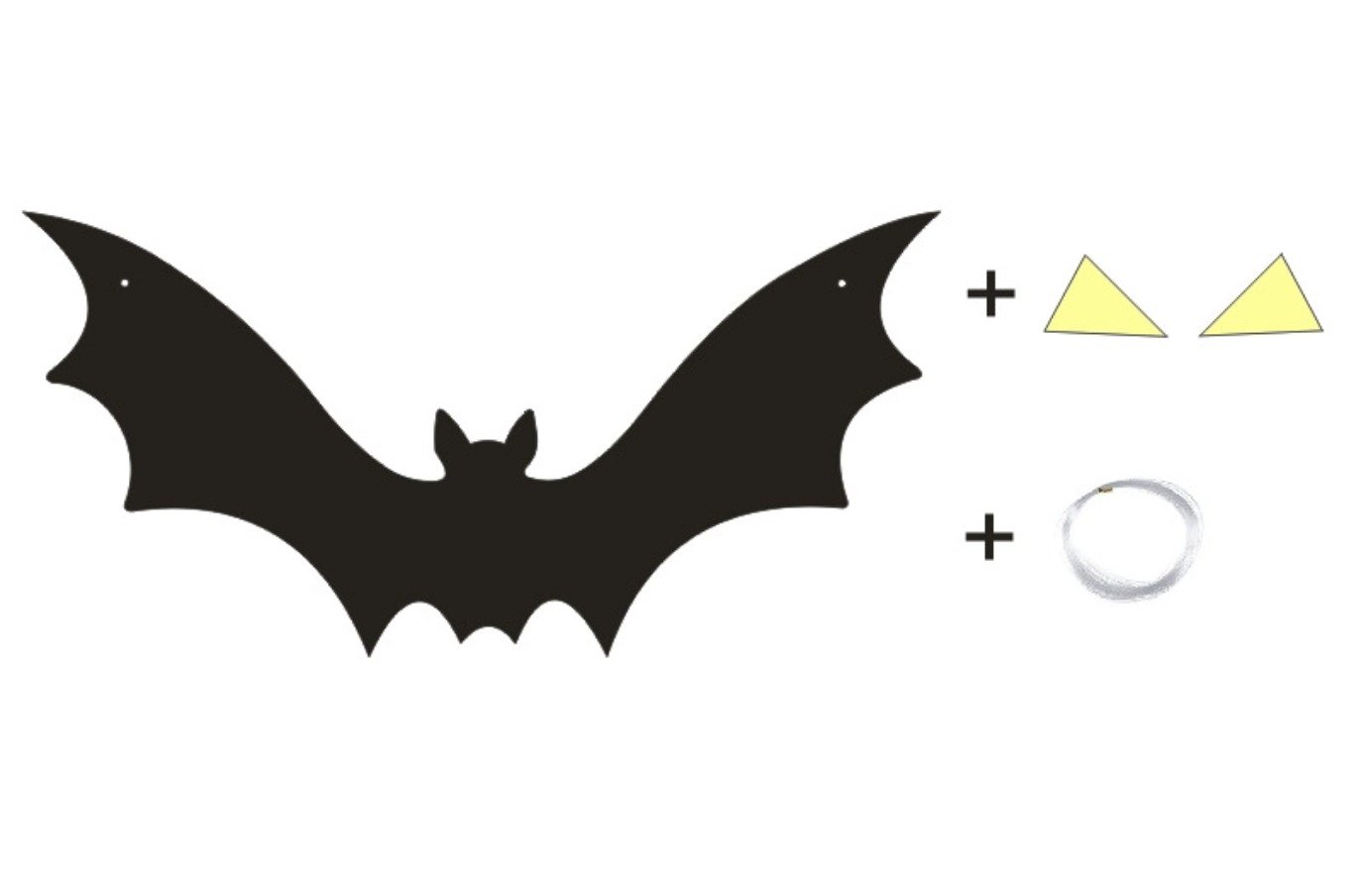 🧛‍♂️🦇6 Pieces Halloween Bat Hanging Decoration Outdoor pp Plastic Scary Ghost Hanging Bat Indoor and Outdoor Party Decoration Hangings