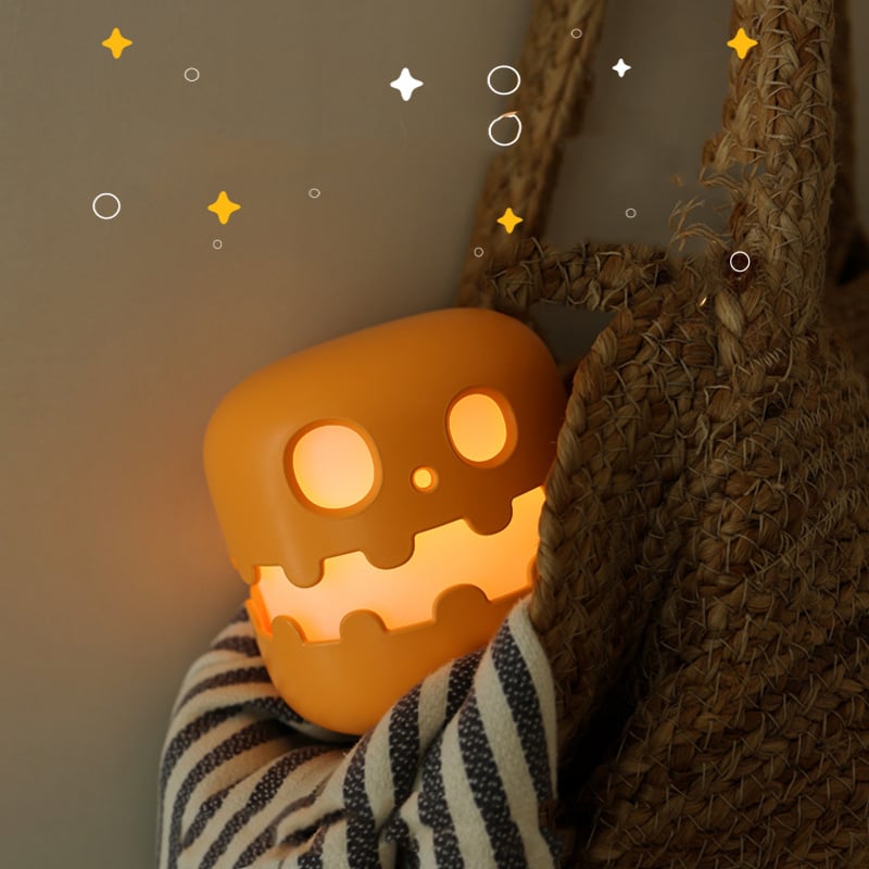 💡💡Pumpkin Night Light Eye Protection Table Lamp Sleep Timely Close Bedroom Bedside Night Light Send Girlfriend