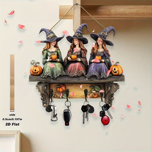 💀Halloween Sale👻Halloween witch keychain pendant