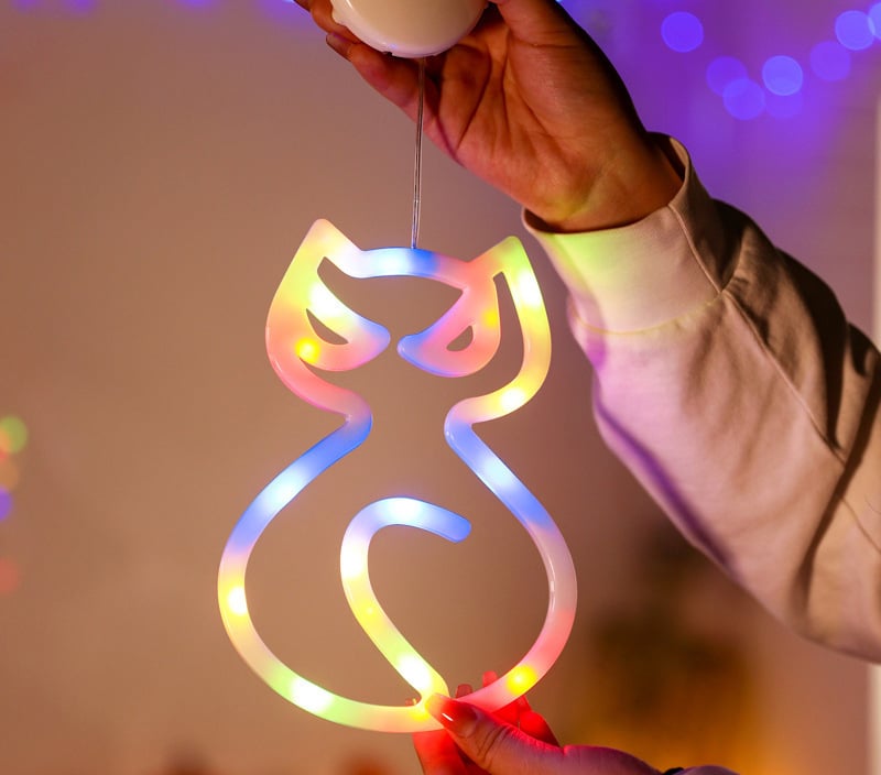 Halloween Suction Cup Lights Ghost Festival Scene Decoration Lights