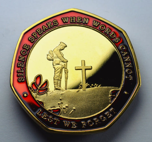 🕊️ Armistice Commemorative Poppy Badge 🌺